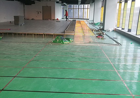 深圳防靜電地板工程上梅林1200平米